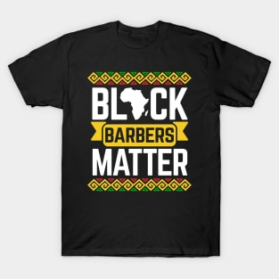 Black Barbers Matter Black History Month T-Shirt